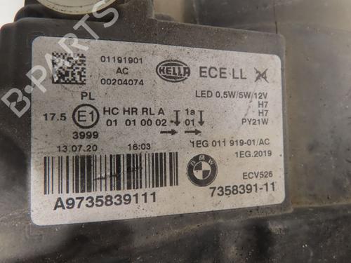 Used Left headlight BMW 1 (F21) 114 d (95 hp) 30916422