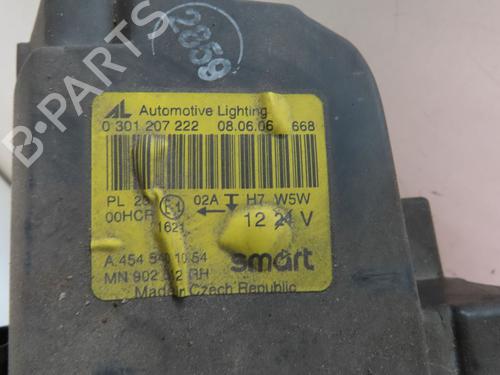 Used Right headlight SMART FORFOUR (454) 1.5 CDI (454.000) (68 hp) 16875940