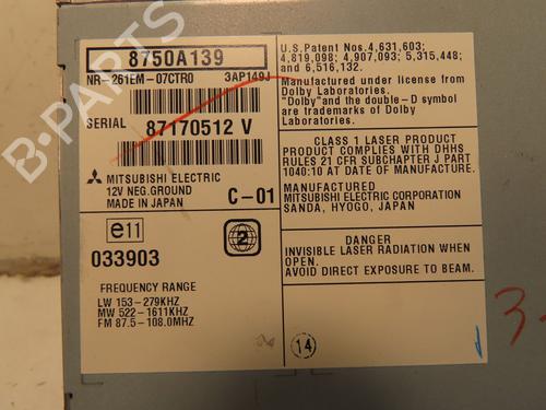 Radio CITROËN C-CROSSER (VU_, VV_) 2.2 HDi | BP31141284E6