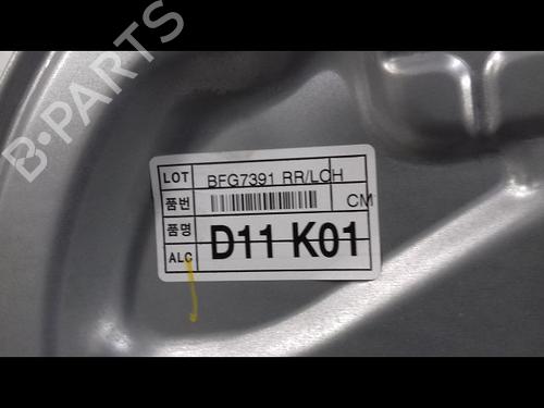 Used Rear right window mechanism HYUNDAI SANTA FÉ II (CM) 2.2 CRDi GLS (150 hp) 12308783