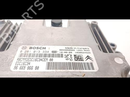 Used Engine control unit (ECU) CITROËN C4 Picasso I MPV (UD_) 1.6 HDi (109 hp) 16092124