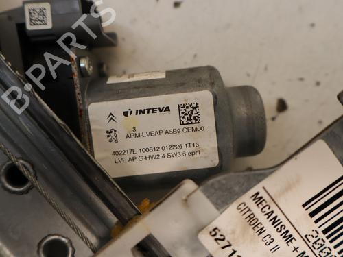 Used Front left window mechanism Front left window mechanism CITROËN C3 II (SC_) 1.4 (73 hp) 40241773 40241773