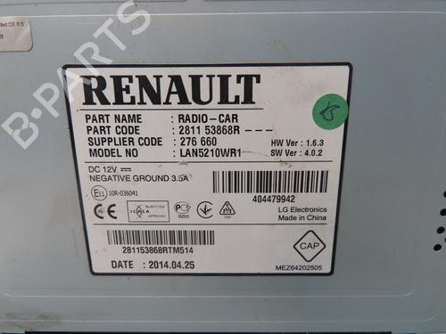 Used Display monitor Display monitor RENAULT CLIO IV Grandtour (KH_) 0.9 TCe 90 (90 hp) 32486735 32486735