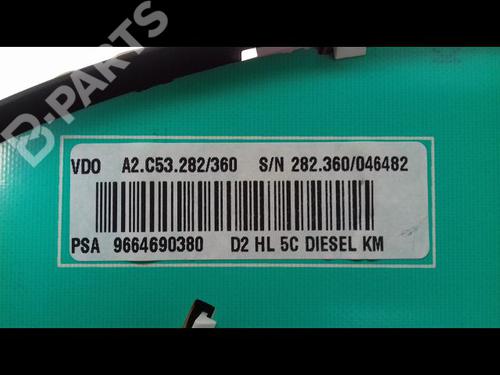 Instrument cluster PEUGEOT 407 SW (6E_, 6D_) 2.0 HDi | BP9002094C47 
