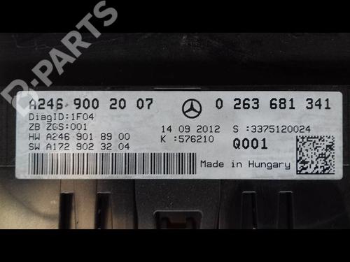 Used Instrument cluster MERCEDES-BENZ B-CLASS Sports Tourer (W246, W242) B 180 CDI (246.200) (109 hp) 12107644