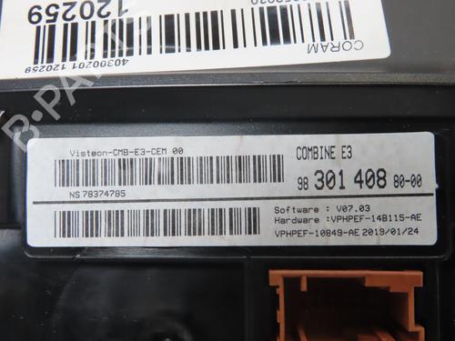 Instrument cluster CITROËN C4 CACTUS 1.2 THP 110 | BP26512082C47