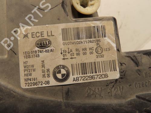 Højre forlygte BMW 1 (F20) 116 d (116 hp) 31179853
