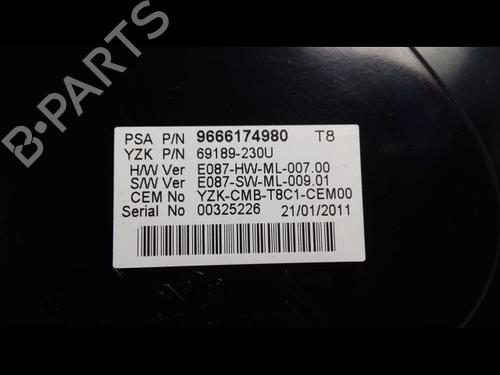 instrument-cluster-peugeot-5008-0u_-0e_-16-hdi-98-104-627-80-2009-2010-2011-2012-2013-2014-2015-2016-2017-8989251 main image