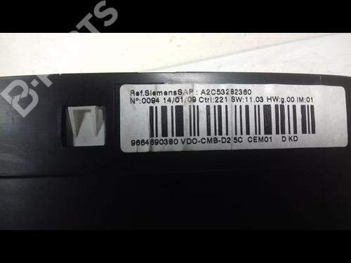 Instrument cluster PEUGEOT 407 (6D_) 2.2 HDi 170 (6D4HTH) | BP8990603C47 