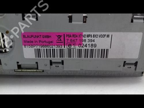 Used Radio CITROËN C5 III (RD_) 2.0 16V (RDRFJC, RDRFJF) (140 hp) 14956502