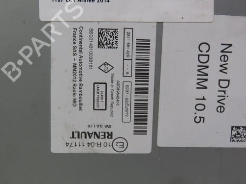 Radio RENAULT SCÉNIC III (JZ0/1_) 1.2 TCe (JZ16) | BP24625061E6 