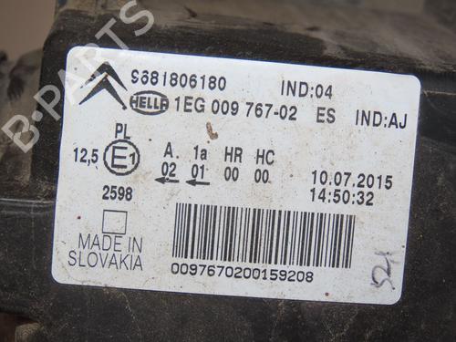 Højre forlygte CITROËN C3 Picasso (SH_) 1.2 THP 110 (SHHNZ6) (110 hp) 29846180