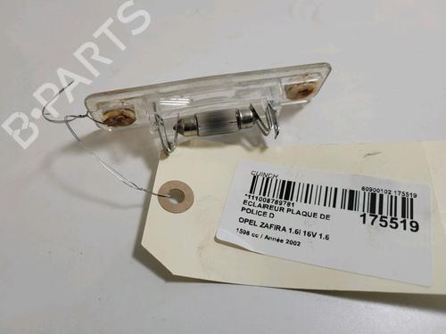 Licence plate light OPEL ZAFIRA A MPV (T98) 1.6 16V (F75) | BP23164883I40 