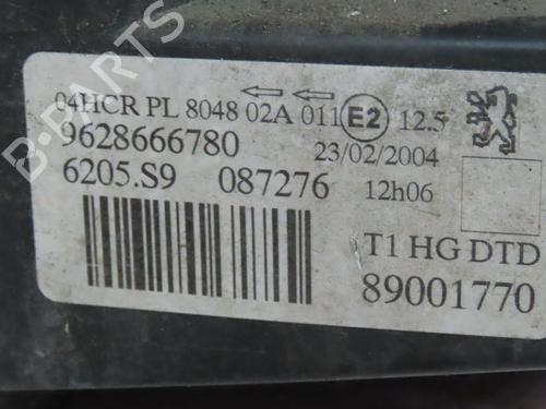 Højre forlygte PEUGEOT 206 Hatchback (2A/C) 1.1 i (60 hp) 29344762