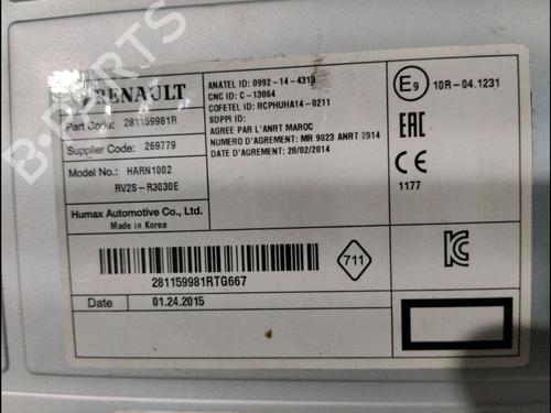 Radio RENAULT CLIO IV (BH_) 1.5 dCi 75 | BP12564525E6 