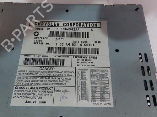 Radio CHRYSLER PT CRUISER (PT_) 2.2 CRD | BP17996129E6 