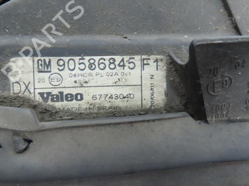 Used Right headlight OPEL VECTRA B (J96) 2.2 DTI 16V (F19) (125 hp) 9010710