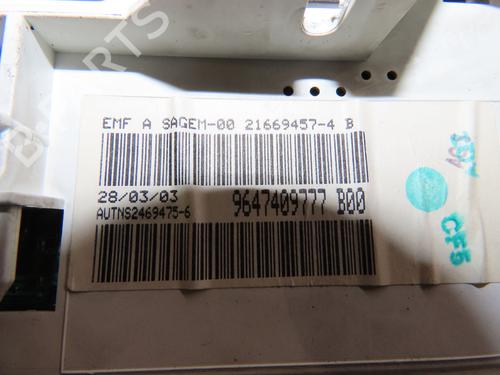 Display monitor PEUGEOT 206 Hatchback (2A/C) 1.4 HDi eco 70 | BP19149987C48 