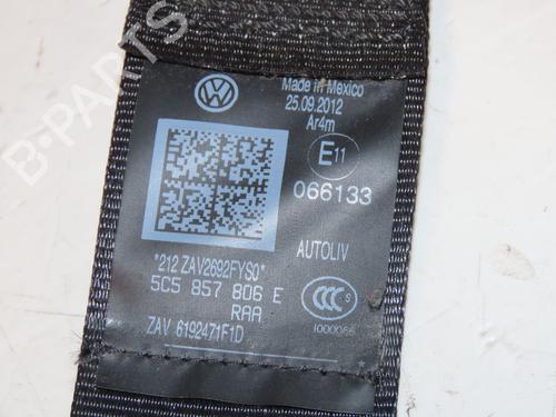 Høyre bak beltestrammer VW BEETLE (5C1, 5C2) 1.6 TDI (105 hp) 24487973