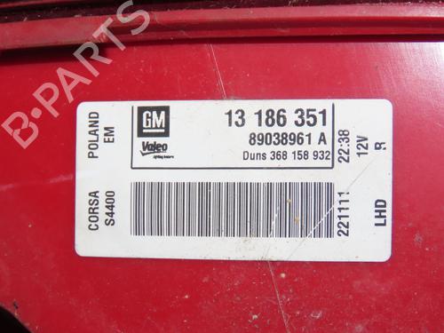 Right taillight OPEL CORSA D (S07) 1.4 (L08, L68) | BP25750825C35 