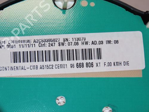 Kombiinstrument CITROËN C3 II (SC_) 1.4 HDi 70 (SC8HZC, SC8HR0, SC8HP4) | BP29846075C47