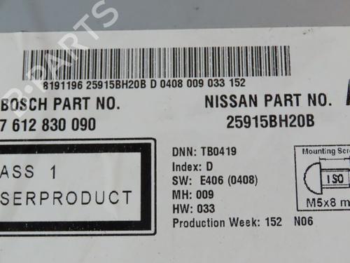 Radio NISSAN JUKE (F15) 1.5 dCi | BP29494488E6 