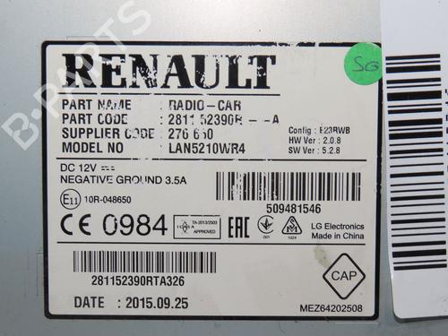Radio RENAULT CLIO IV (BH_) 1.5 dCi 90 | BP24214924E6 