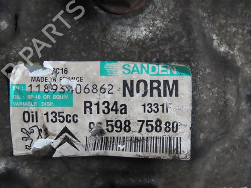 AC compressor CITROËN BERLINGO Box Body/MPV (B9) 1.6 HDi 75 | BP29962969M34 