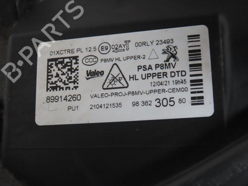 Right headlight PEUGEOT 3008 II SUV (MC_, MR_, MJ_, M4_) Hybrid4 (M45GBU) | BP30955680C29 