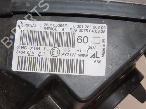 Right headlight RENAULT CAPTUR I (J5_, H5_) 1.5 dCi 90 (J5N4, J5M5, J5MW, J5M6, J5AL, J5AJ) | BP38276363C29 - Image 4