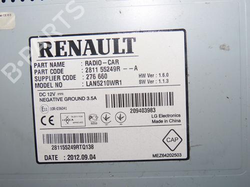 Radio RENAULT CLIO IV (BH_) 1.5 dCi 90 | BP24945474E6 