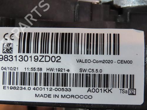 Steering column stalk PEUGEOT 308 III (FB_, FH_, FP_, F3_, FM_) BlueHDi 130 (FBYHZL, FBYHZT) | BP29380404I23 