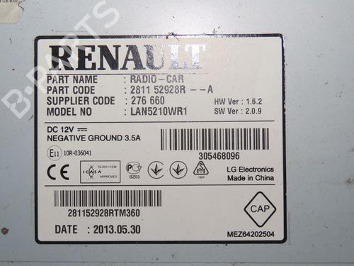 Radio RENAULT CLIO IV (BH_) 1.2 16V | BP24231967E6 