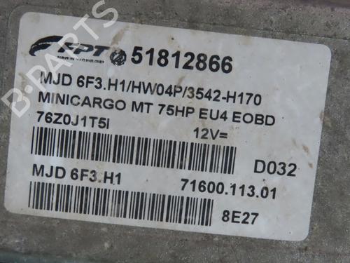 Used Engine control unit (ECU) FIAT FIORINO Box Body/MPV (225_) 1.3 D Multijet (225BXD1A, 225BXB1A, 225BXB11) (75 hp) 28801089
