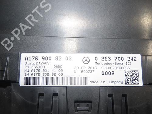 Used Instrument cluster MERCEDES-BENZ A-CLASS (W176) A 200 CDI / d (176.008) (136 hp) 16356046