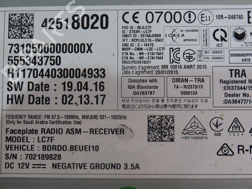 Display monitor OPEL CORSA E (X15) 1.4 (08, 68) | BP26335896C48 - Image 2