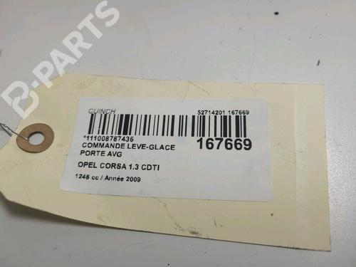 Left front window switch OPEL CORSA D (S07) 1.3 CDTI (L08, L68) | BP9025130I27 