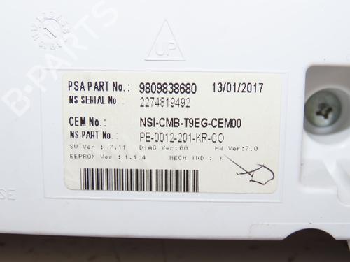 Instrument cluster PEUGEOT 308 II (LB_, LP_, LW_, LH_, L3_) 1.2 THP 130 | BP24487831C47 