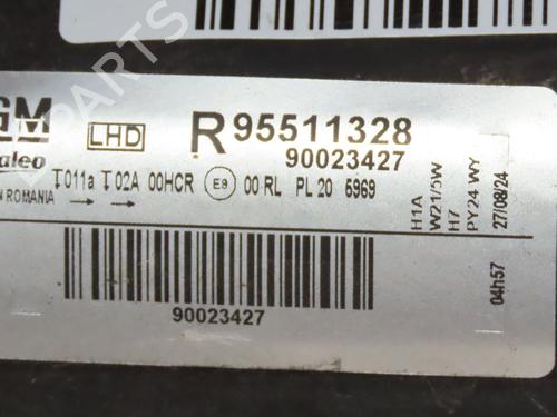 Højre forlygte OPEL CORSA D (S07) 1.3 CDTI (L08, L68) (75 hp) 29344761