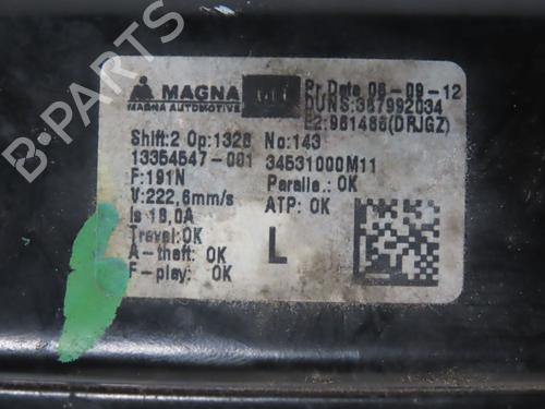 Front left window mechanism OPEL MERIVA B MPV (S10) 1.4 (75) | BP38475698C22 - Image 3