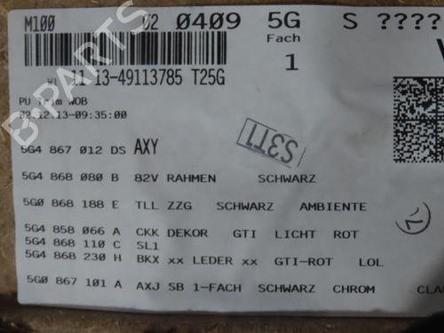 Høyre frontpanel VW GOLF VII (5G1, BQ1, BE1, BE2) 2.0 GTI (230 hp) 28105559