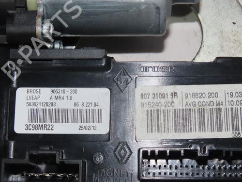 Used Front left window mechanism RENAULT MEGANE III Coupe (DZ0/1_) 1.5 dCi (DZ0C, DZ1A) (90 hp) 23162640