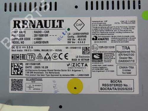 Radio DACIA SANDERO III 1.0 TCe 100 ECO-G | BP17657509E6
