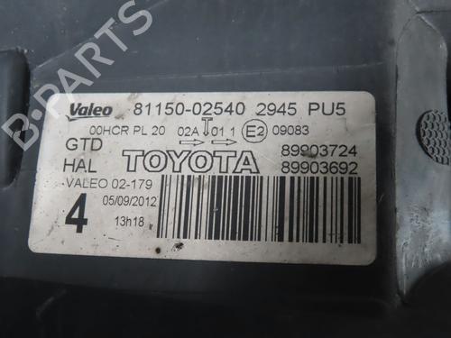 Left headlight TOYOTA AURIS (_E15_) 1.4 D-4D (NDE150_, NDE150R) | BP31277527C28