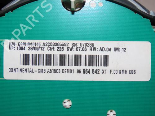 Instrument cluster CITROËN DS3 (SA_) 1.6 VTi 120 | BP33860059C47 - Image 3