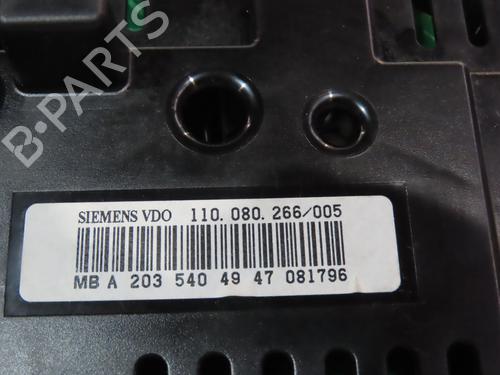Instrument cluster MERCEDES-BENZ C-CLASS (W203) C 270 CDI (203.016) | BP17453330C47 
