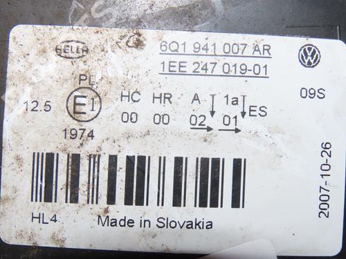 Left headlight VW POLO IV (9N_, 9A_) 1.2 | BP29901698C28