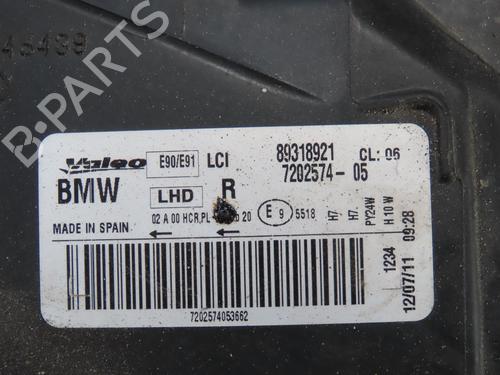 Used Right headlight BMW 3 (E90) 316 d (116 hp) 27643662