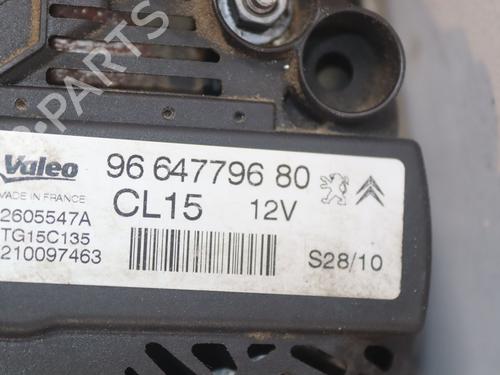 Alternator CITROËN DS3 (SA_) 1.6 HDi 110 | BP32873345M7  - Image 5