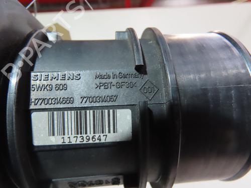 Used Mass air flow sensor RENAULT LAGUNA II (BG0/1_) 1.9 dCi (BG1A, BG1V) (130 hp) 18104394